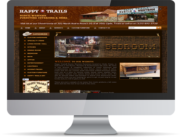 Happy Trails Rustic Western Furniture by DDavisDesign Internet Marketing Tech Support
